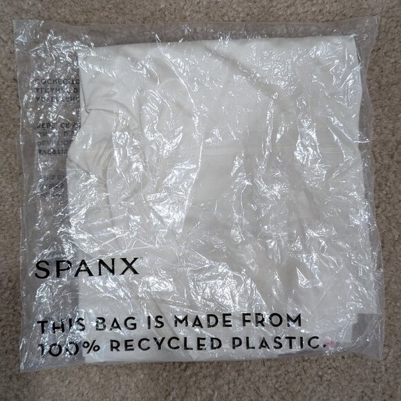 NWT Spanx Shaping Satin Mid-Thigh Short, L, Linen - Picture 3 of 11